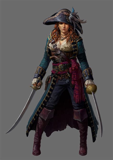 artstation pirates of the caribbean tides of war hyejin jeong pirate art pirate woman