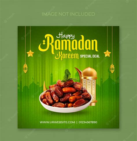 Premium Psd Delicious Ramadan Food Menu Instagram Post Template