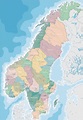 Mapa de noruega y suecia | Descargar Vectores Premium