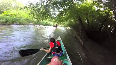 Little Miami River Canoeing A Small Rapid Youtube