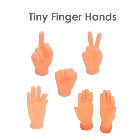 Novelty Toys Funny Mini Hands Little Tiny Finger Puppet Hands Creative