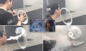 Video Shows Man Blowing Smoke Rings That Would Lord Of The Rings