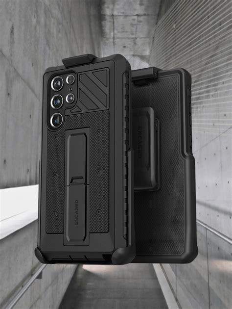 Encased Falcon Armor Kickstand Case For Samsung Galaxy S22 Ultra With