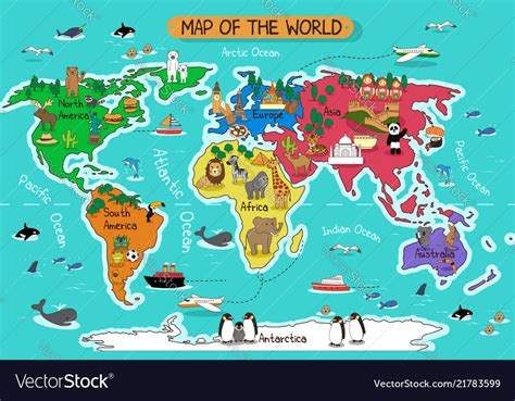 Vector Of World Map Political Vector Id146838232 Royalty Free Images