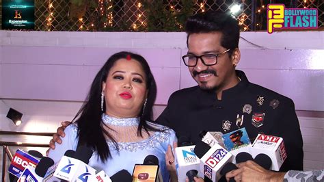 Comedian Bharti Singh And Her Husband Harsh At Deepika Sohaib Grand Wedding Reception Youtube