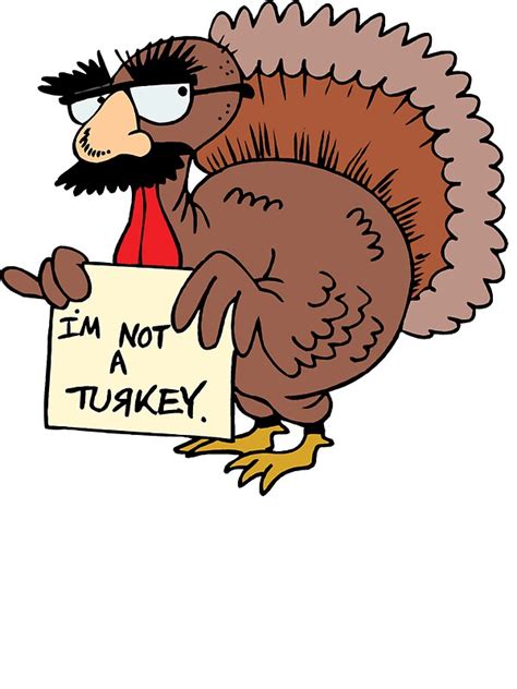 Thanksgiving I M Not A Turkey Stickers By Holidayt Shirts Redbubble
