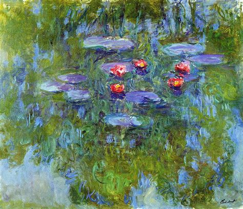 Water Lilies Painting By Claude Monet Fine Art America