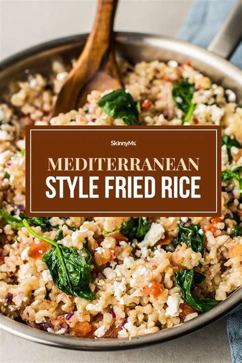 Mediterranean Style Fried Rice New Spin On A Classic Side Recipe In
