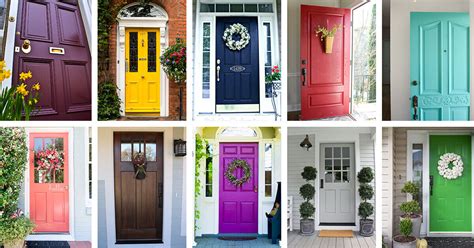 Plants And Colors That Go Best With A Bright Front Door