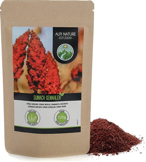 Sumac Powder 125g 44oz Turkish Sumach Ground Vinegar Tree Spice