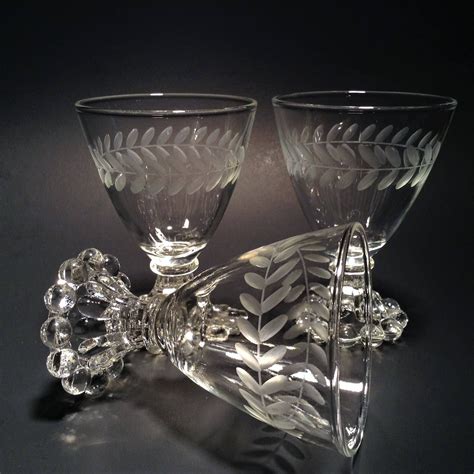 A Large Collection Of 33 French Retro Vintage Drinking Glasses In 3 Different Sizes Drinkware