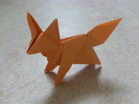 Origami fox - the instructions aren't in English, but the ...