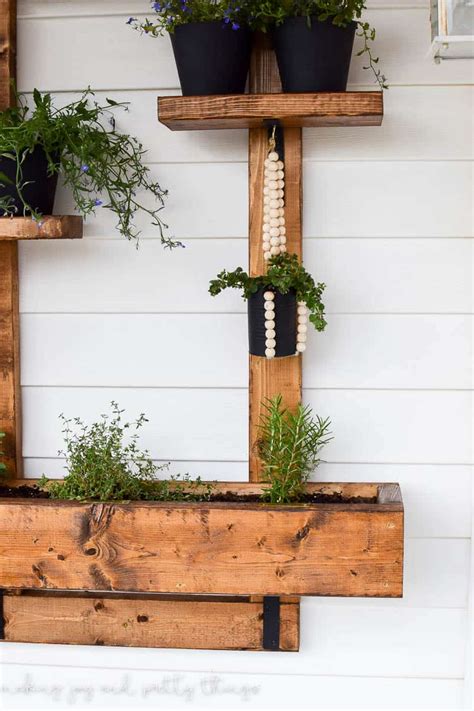 Hanging Herb Garden Planter 2x4 Challenge 50 Making Joy And Pretty Things