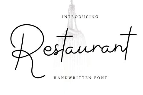 Restaurant Font By Gialetter · Creative Fabrica