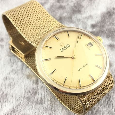Vintage Omega Seamaster 9ct Yellow Gold Automatic Watch 1960s Lupon