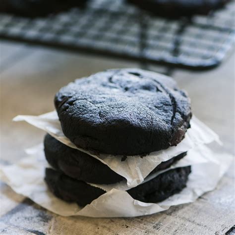Double Dark Chocolate Chip Shortbread Cookies • So Rich