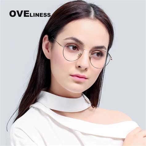 New Fashion Glasses Alloy Eyeglasses Frame Vintage Round Clear Lens Computer Glasses Frame