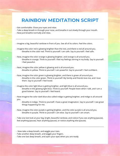 Guided Meditation For Relaxation And Inner Peace Script