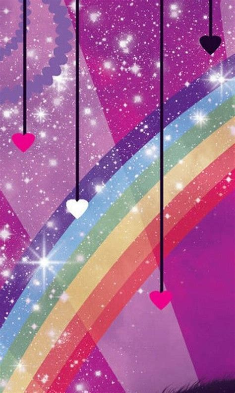Rainbow Love Or ♡♡♡ Sparkle Wallpaper Rainbow Wallpaper Heart Wallpaper
