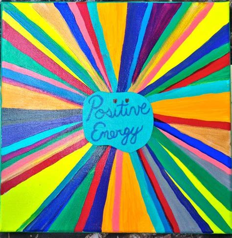 Positive Energy In Bright Colors Acrylics On 12x12 By Mypaintcan 30