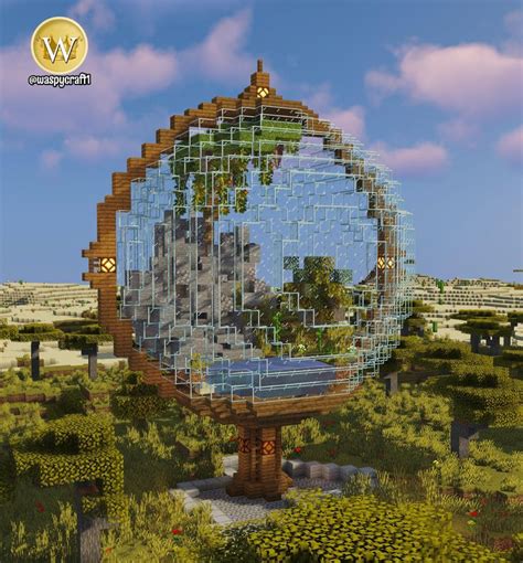 Minecraft Biosphere Terrarium Glass Globe Amazing Minecraft