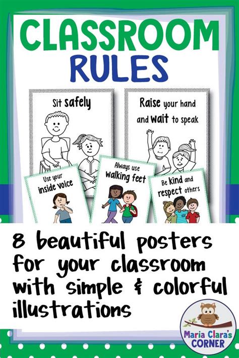 8 Rules And Expectations Posters For The Classroom That Are Easy For
