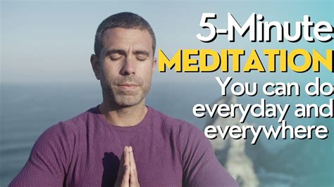5 Minute Meditation You Can Do Anywhere Youtube