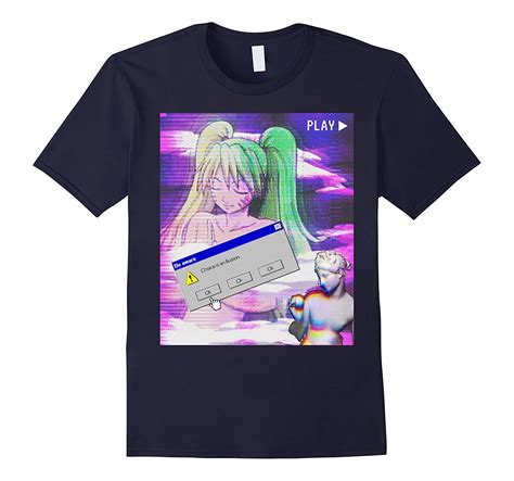 Vaporwave Aesthetic Japanese Style Anime T Shirt Cd Canditee