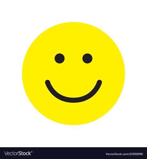 Smile Icon Happy Face Symbol Royalty Free Vector Image