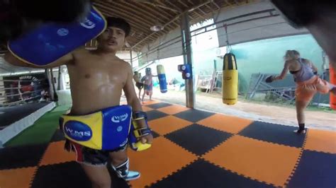 mitwork with thai trainer bull muay thai ao nang krabi thailand youtube