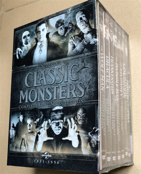 Universal Classic Monsters Complete 30 Film Dvd Collection Etsy