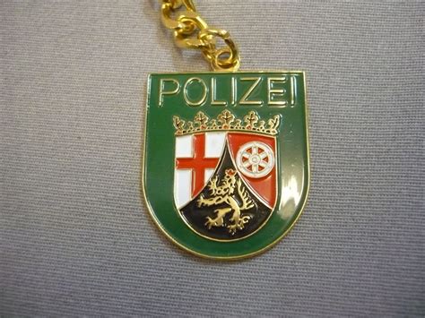 Rheinland Pfalz Schlüsselanhänger Polizei Rheinland Pfalz Metall