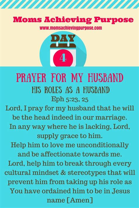 30 Days Of Praying For Your Husband Day 4 Moms Achieving Purpose