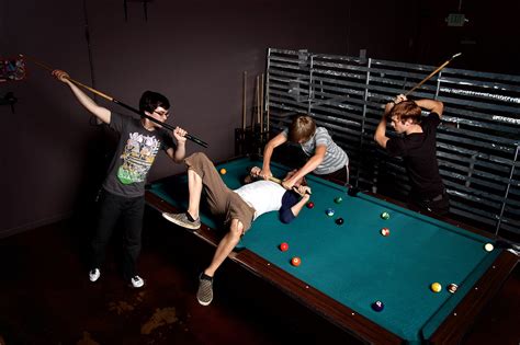 Pool Table Fight Andy Chuck Tyler Nathan Kolby Schnelli Flickr