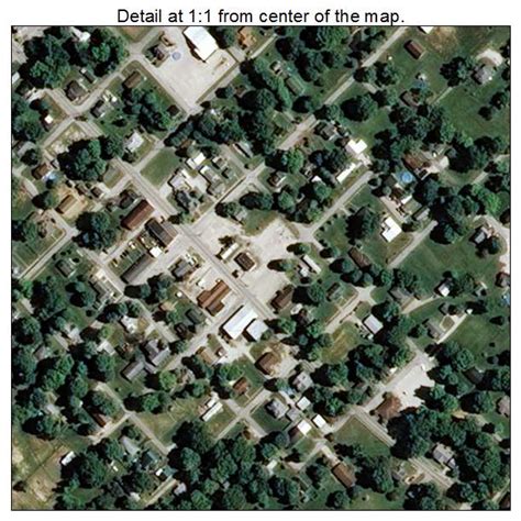 Aerial Photography Map Of Monroe City In Indiana