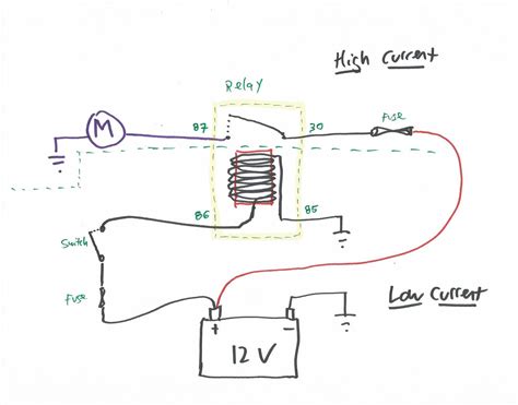 On Off Relay Circuit Diagram