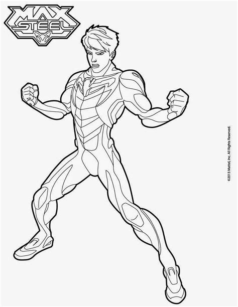Para ello, él utiliza sus armas y aparatos. Desenhos Para Colorir Do Max Steel - Como Desenhar 10