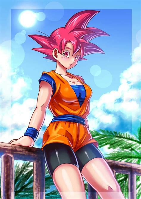 Female Super Saiyan God Goku ドラゴンボール 漫画 アニメ 原画 イラスト