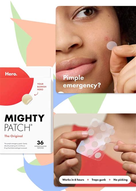 From Hero Cosmetics Hydrocolloid Acne Pimple Patch For Covering Zits