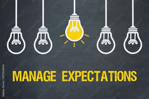 Manage Expectations Stock Photo Adobe Stock