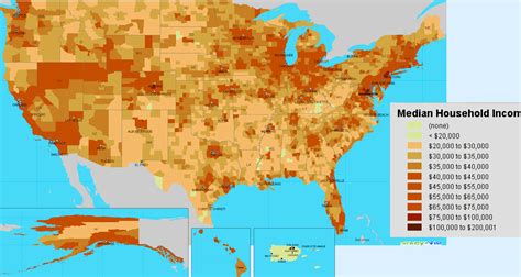 The Usa Population Map Shows The Population Distribut