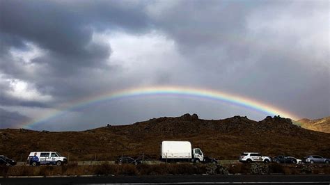 Photos Rainbows From The Years First Storm In Southern California