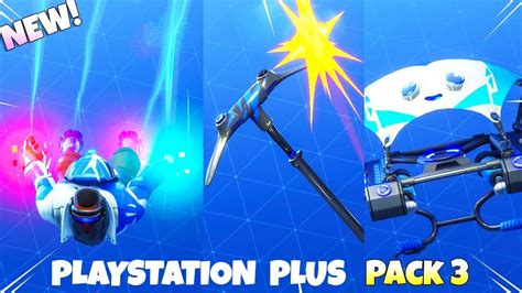 New Exclusive Playstation Plus Pack 3 Items Showcase Fortnite