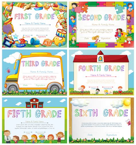 5th Grade Graduation Certificate Template Free