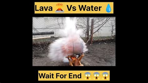 Experiment Lava Vs Water Youtube