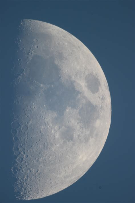 Moon In The Daytime Sky Astrophotography