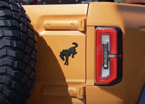 Buy Tailgate Emblems For Ford Bronco 2021 2022 Anmosvo Vinyl Rear