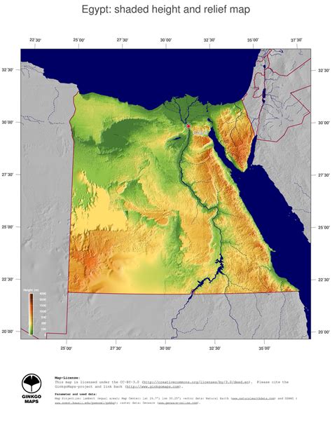 Map Egypt Ginkgomaps Continent Africa Region Egypt