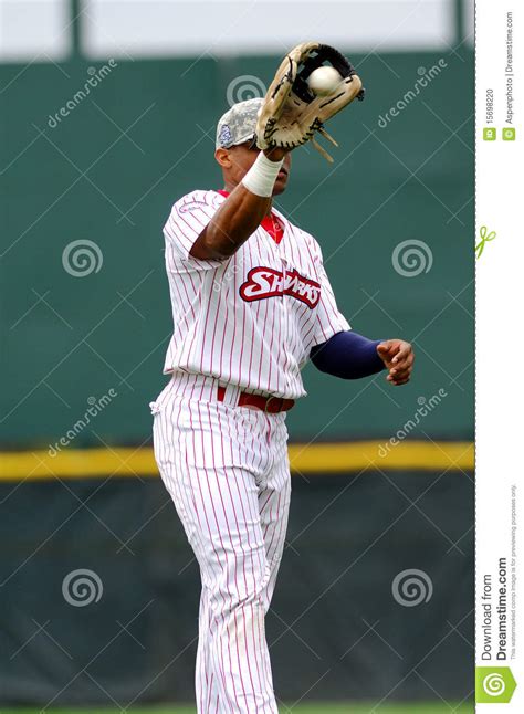 Baseball Player Catching Ball Richie Robnett Editorial Image Image