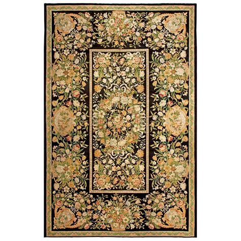 Antique French Art Nouveau Savonnerie Wool Rug 1910's For Sale at 1stDibs